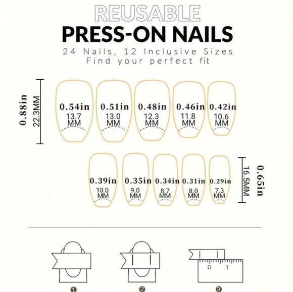 42) NWT Press-On Nails - Picture 2 of 2